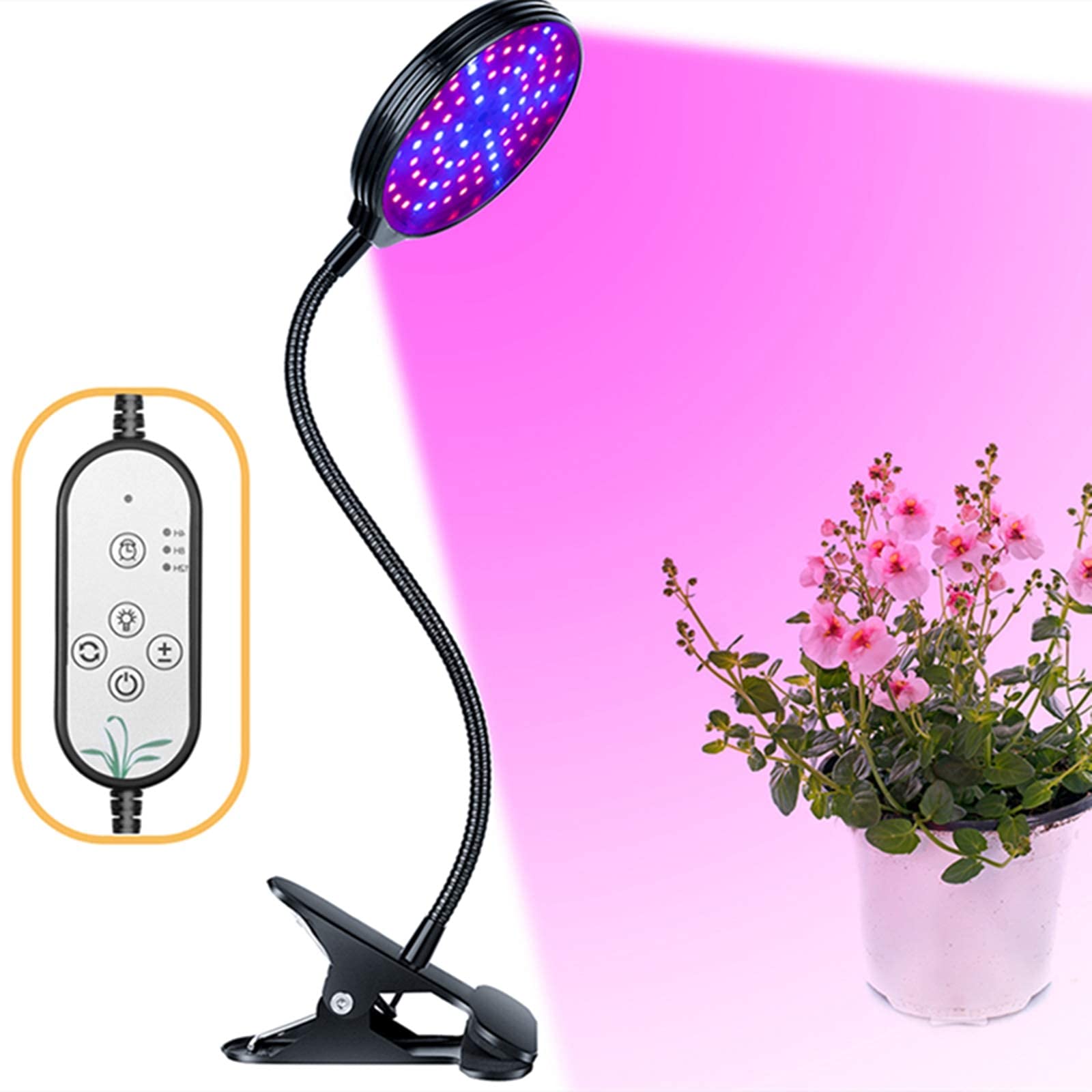 HASTHIP Led Grow Light for Indoor Plant with 5 Gear Adjustable,USB Rechargable Remote Control Plant Grow Lights,Led Grow Light Bulb Can 360° Adjustment for Living Office(1 Head) HASTHIP Led Grow Light for Indoor Plant with 5 Gear Adjustable,USB Rechargable Remote Control Plant Grow Lights,Led Grow Light Bulb Can 360° Adjustment for Living Office(1 Head)